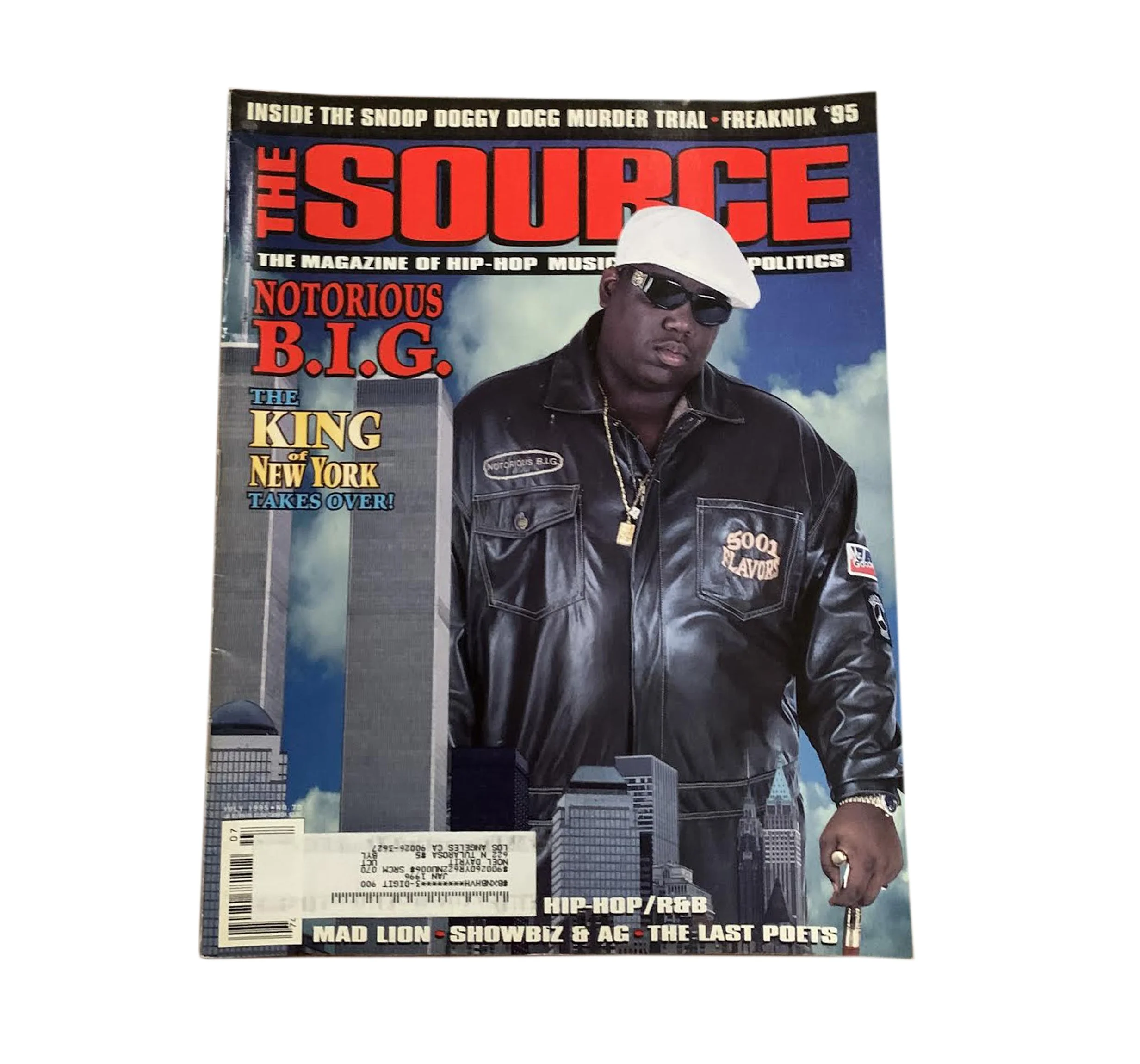 洋楽 Notorious B.I.G. / THE SOURCE Mag HIPHOP The Source Magazine July 1995 #70 Notorious BIG | NYC Twin